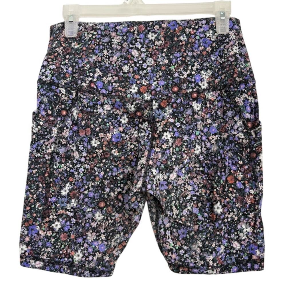 Womens Lululemon Align High-Rise Short with Pockets 8" Floral Print Size 10 - Picture 4 of 6